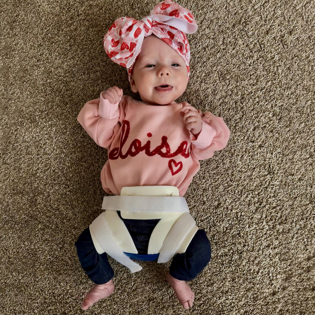 Personalized Valentines Baby Girl Outfit Set | ValGift14