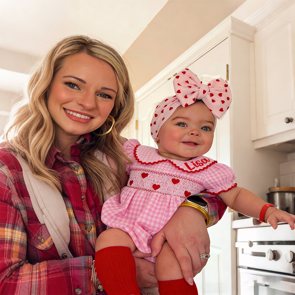 Personalized Baby Girl Valentine's Day Lovely Dress | ValGift15