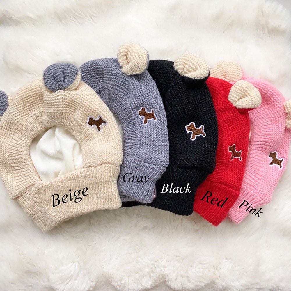 Personalized Embroidered Pet Winter Anti Noise Earmuffs Hat | BKPet206
