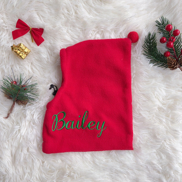 Personalized Embroidered Pet Winter Warm Cozy Fleece Hat | BKPet388