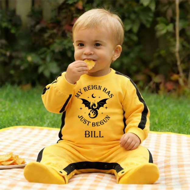 Personalized Baby My Reign Dragon Romper | CWBaby432