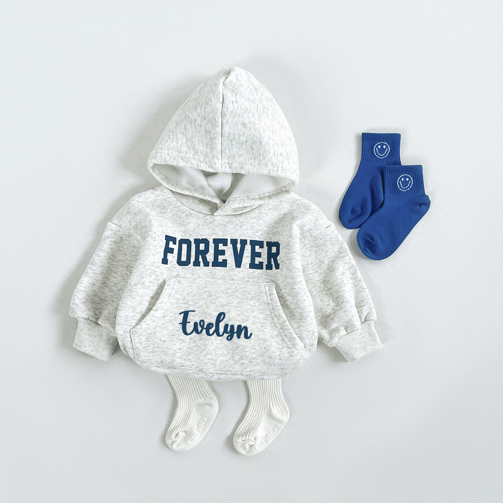 Personalized Baby Casual Sweatshirt Romper | CWBaby430