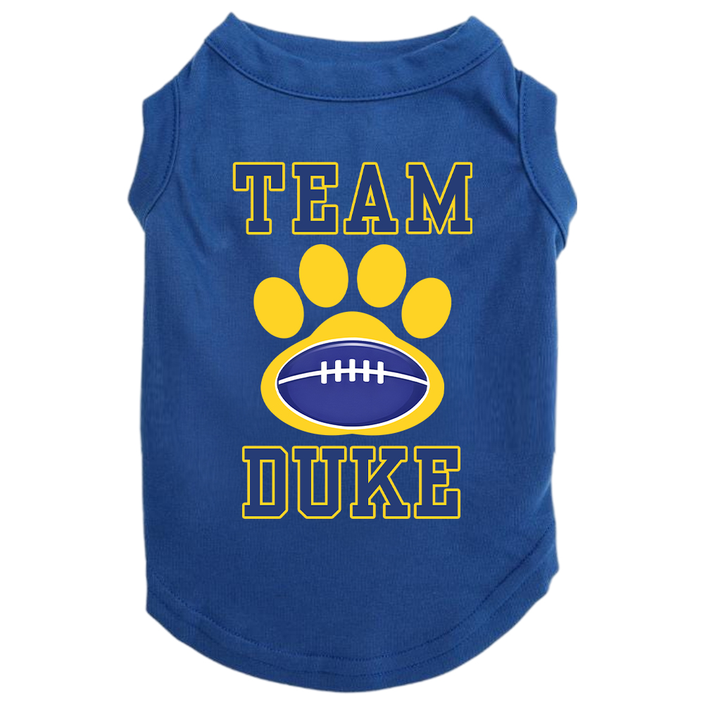 Personalized Football Team Pet Paw Soft Shirt | BKPet426