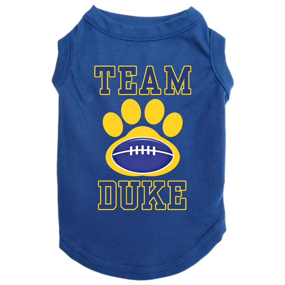 Personalized Football Team Pet Paw Soft Shirt | BKPet426
