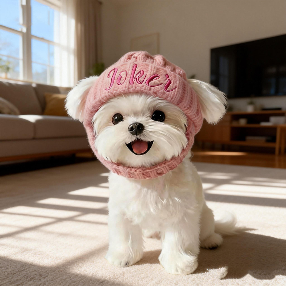 Personalized Embroidered Pet Knit Beanie | BKPet433
