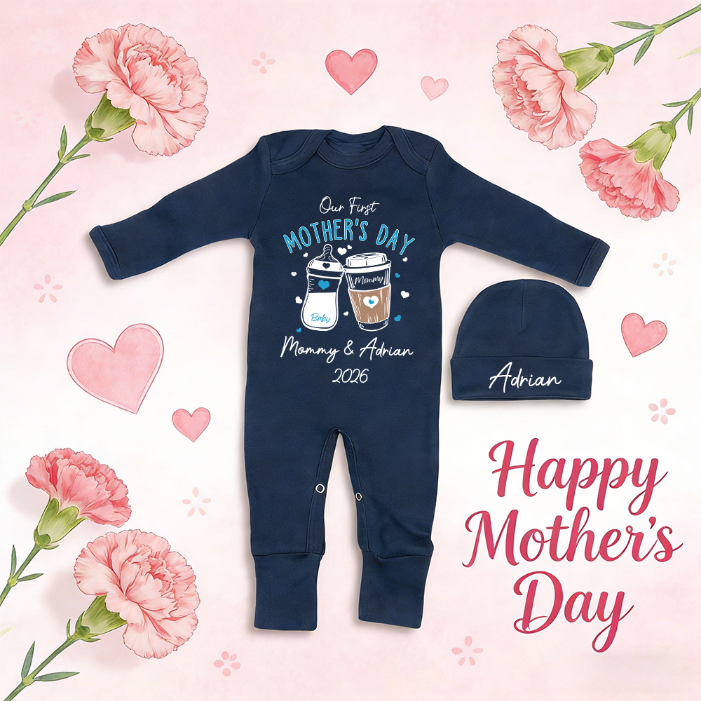 Personalized My First Mother's Day Baby Coming Home Outfit | CWBaby453