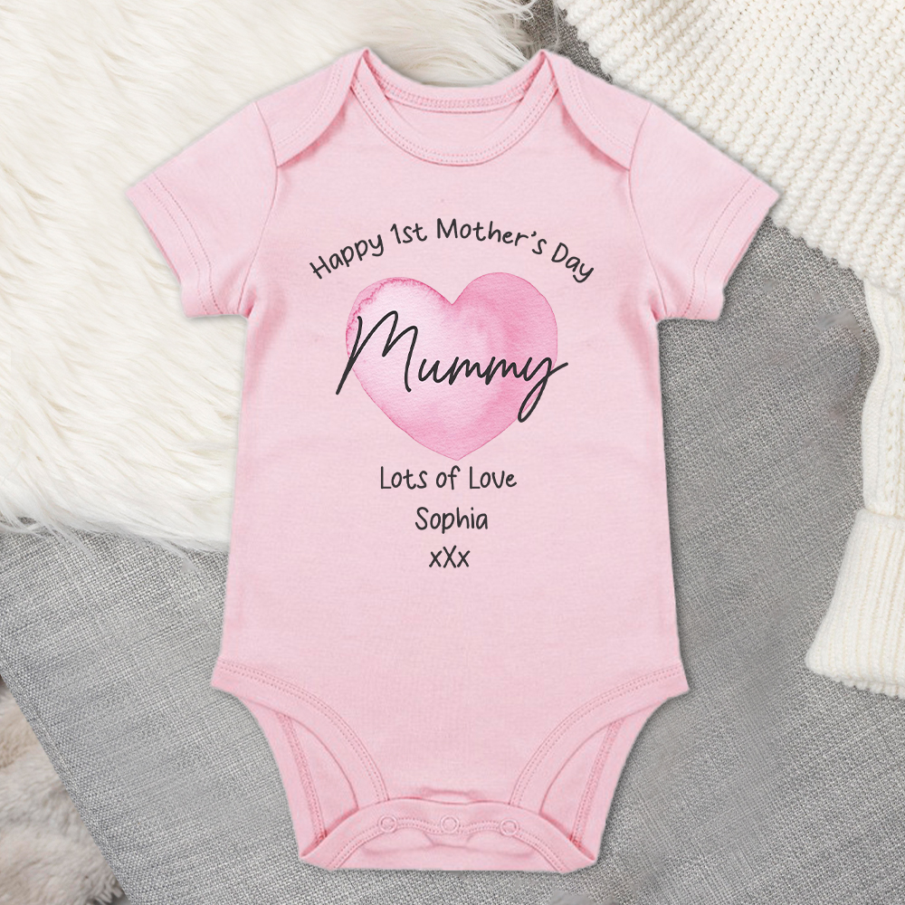 Personalized First Mother's Day Mommy and Baby Outfit | CWFamily138