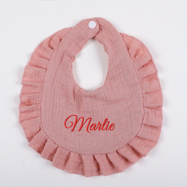 =Personalized Embroidered Baby Cotton Gauze Bibs | CWBaby59