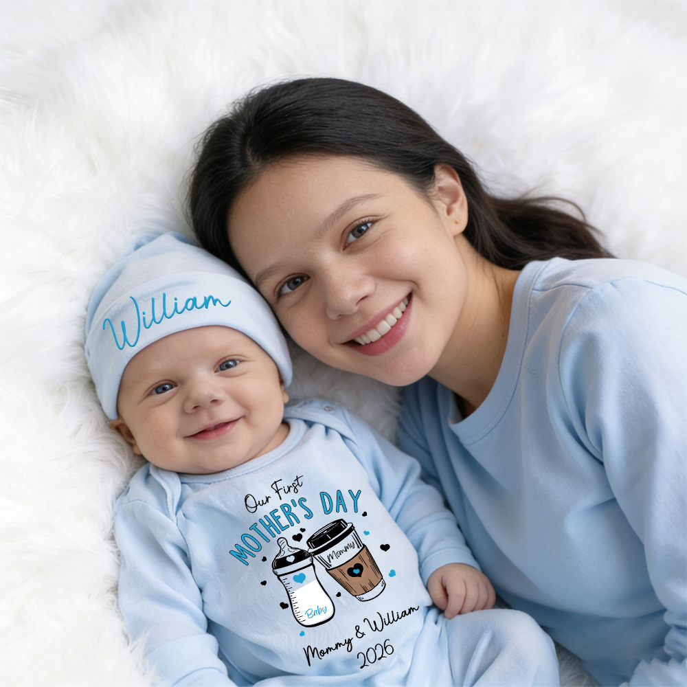 Personalized My First Mother's Day Baby Girl Coming Home Outfit | CWBaby454