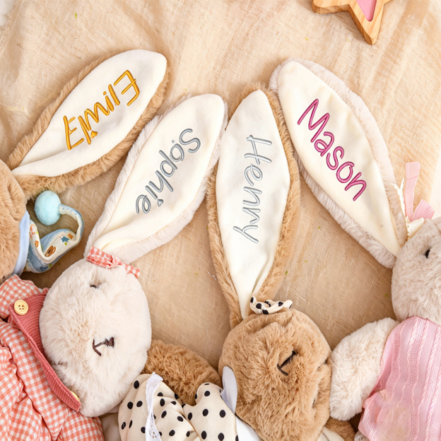 Personalized Comfortable Soft Bunny Plush Huggable Toy | CWToy183