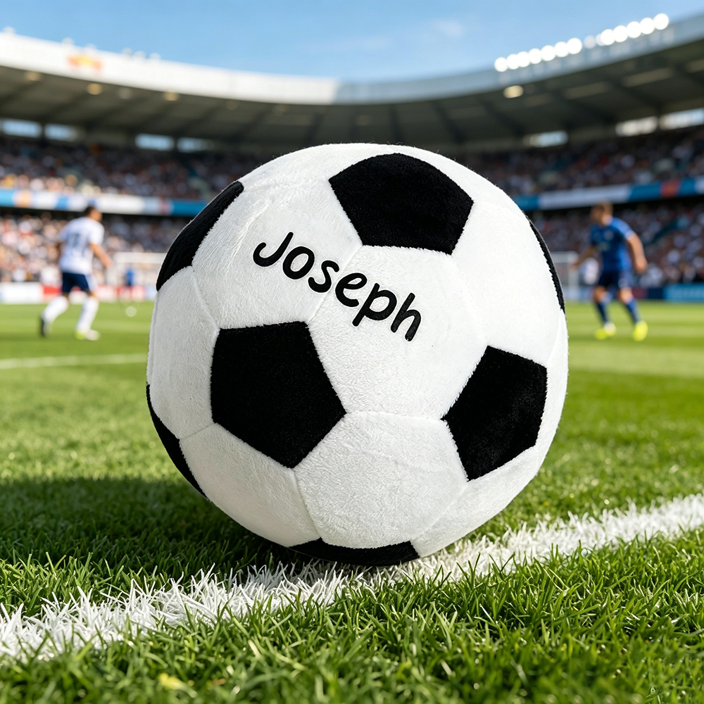 Personalized Kid's Lovely Soft Plush Soccer Ball | CWToy189