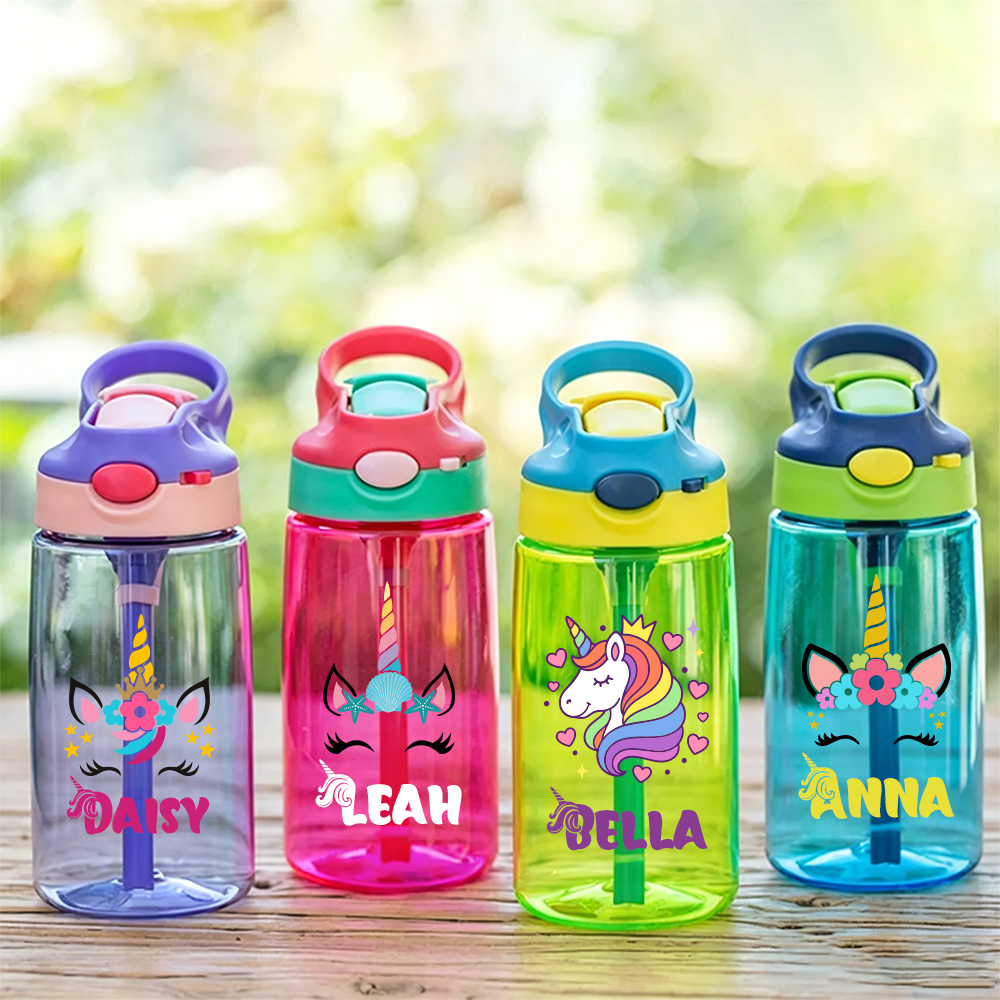 Personalised BPA Free 16oz Unicorn Kid Water Bottles | YouBottle99