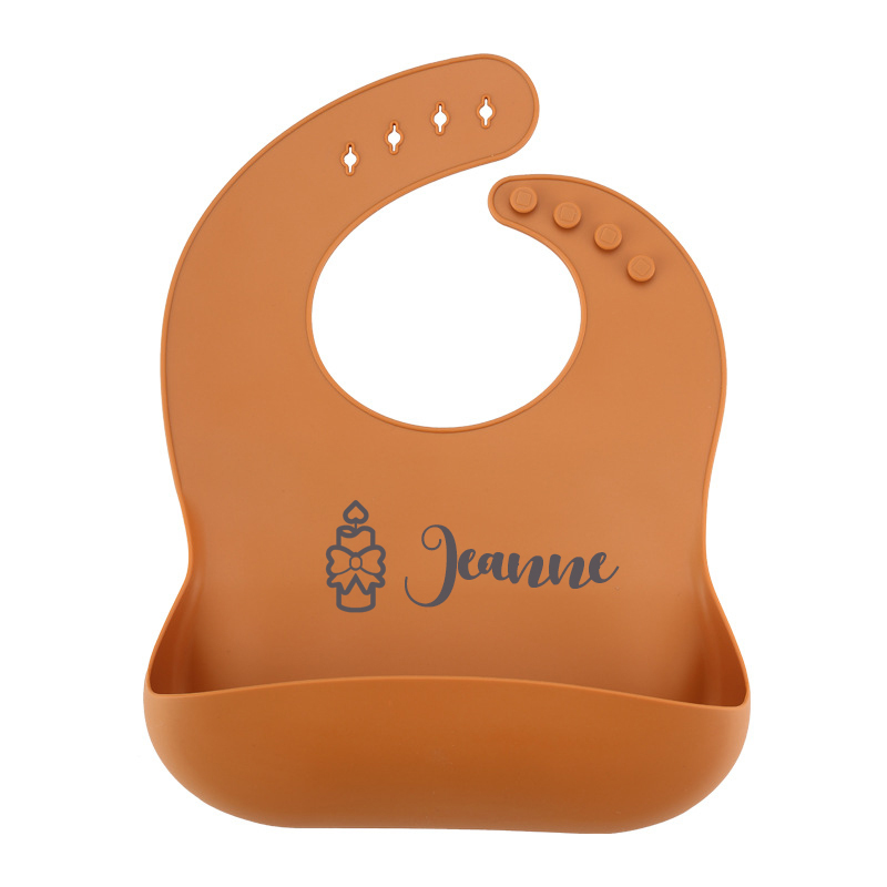 Personalized Name Silicone Ecofriendly Reusable Baby Bib | CWBaby66