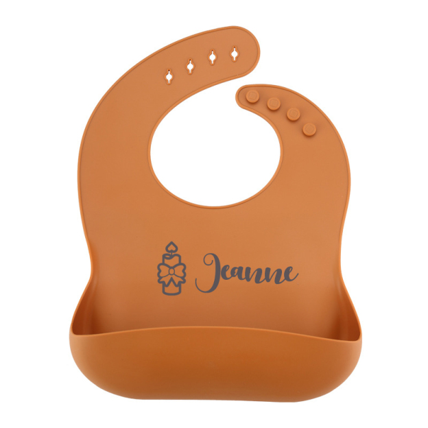 Personalized Name Silicone Ecofriendly Reusable Baby Bib | CWBaby66