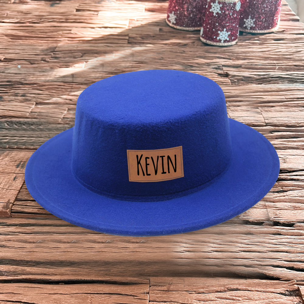 Personalized Leather Patch Jazz Hat for Comfort & Unique | CWBeach104