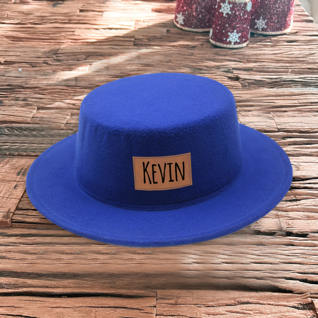 Personalized Leather Patch Jazz Hat for Comfort & Unique | CWBeach104
