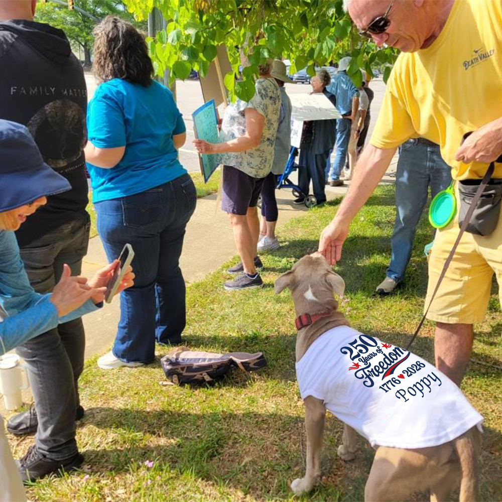 Personalized Patriotic 250 Anniversary Pet Shirt | BKPet507