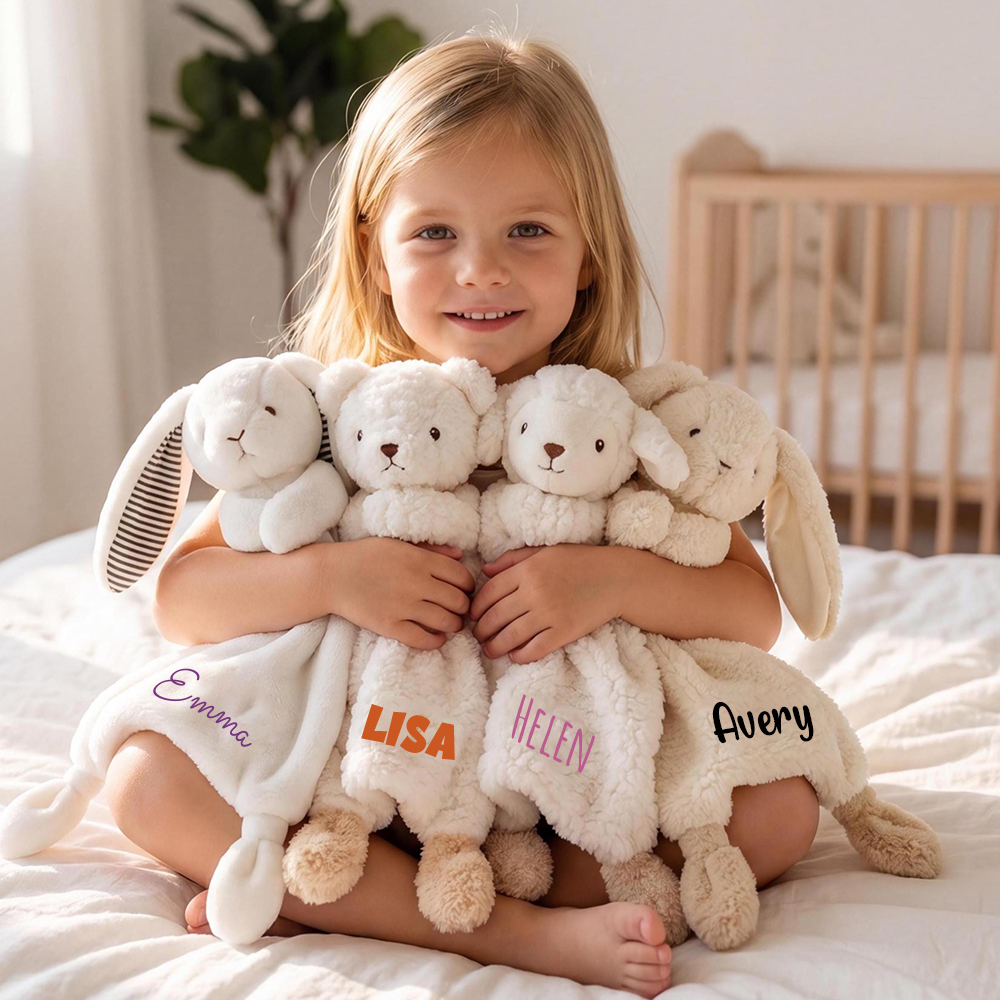 Personalized Lovely Bunny Baby Comfort Toy | CWToy191