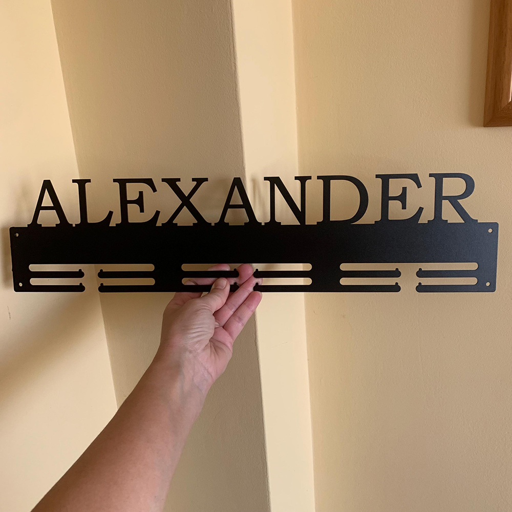 Personalized 3D Printed Medal Holder with Name | CWGift68