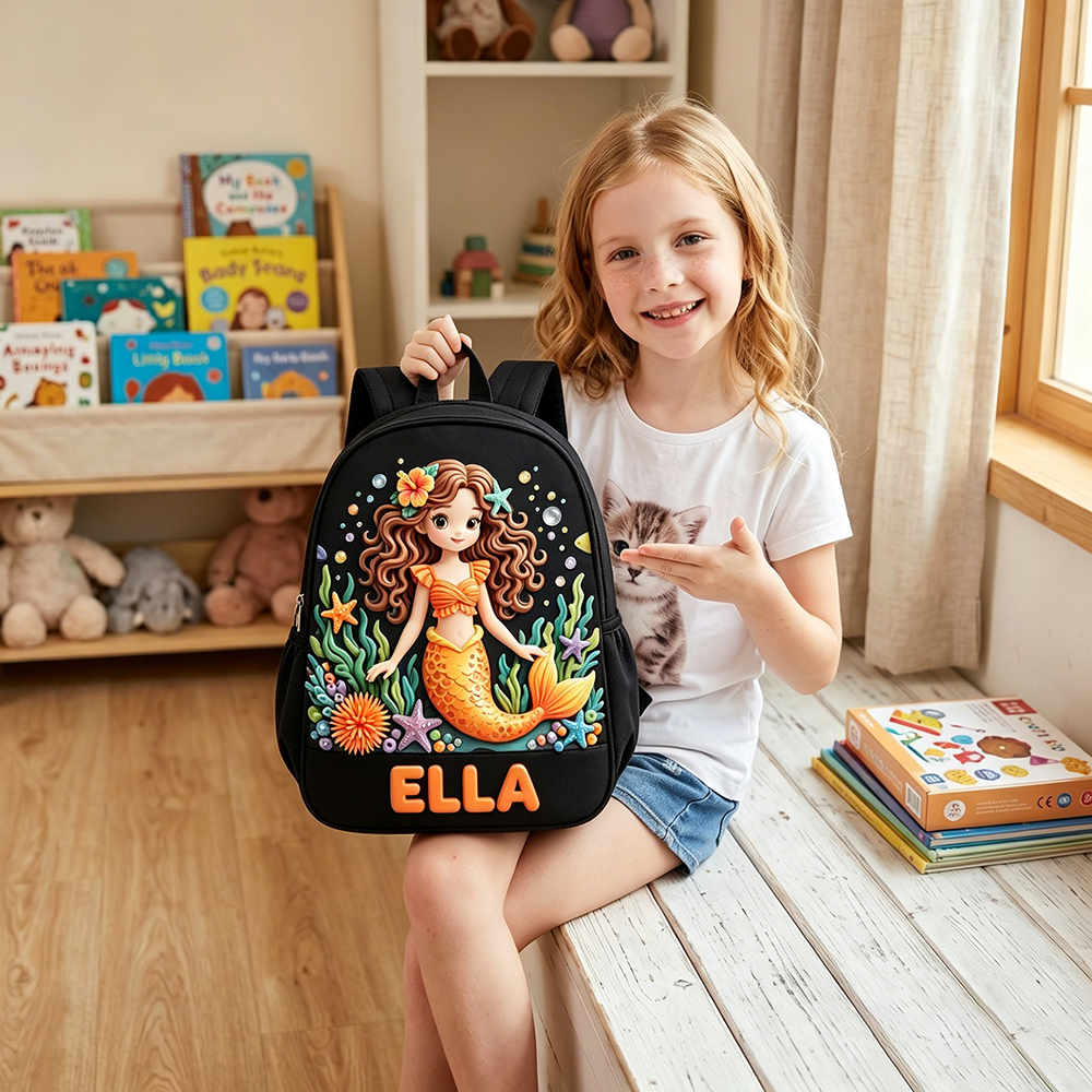 Personalized Princess Glitter Backpack Set | CWPack368