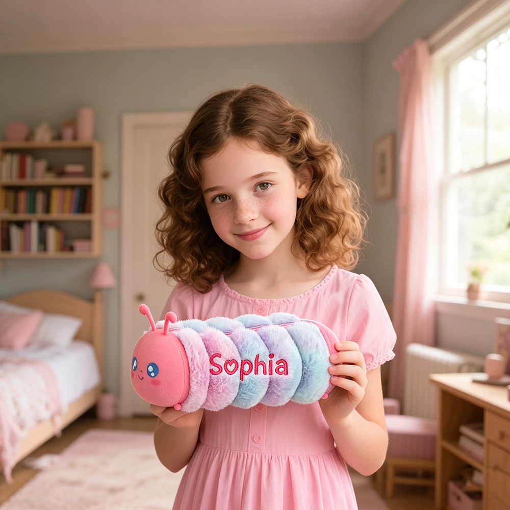 Personalized Embroidered Kids Funny Animals Pencil Case | CWPack377