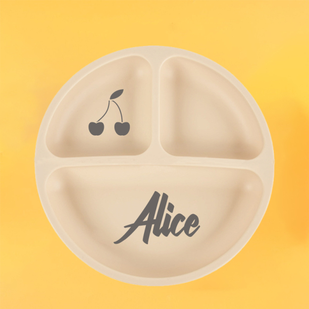 Personalised Baby Food Grade Color Dinner Plates  | CWBaby68