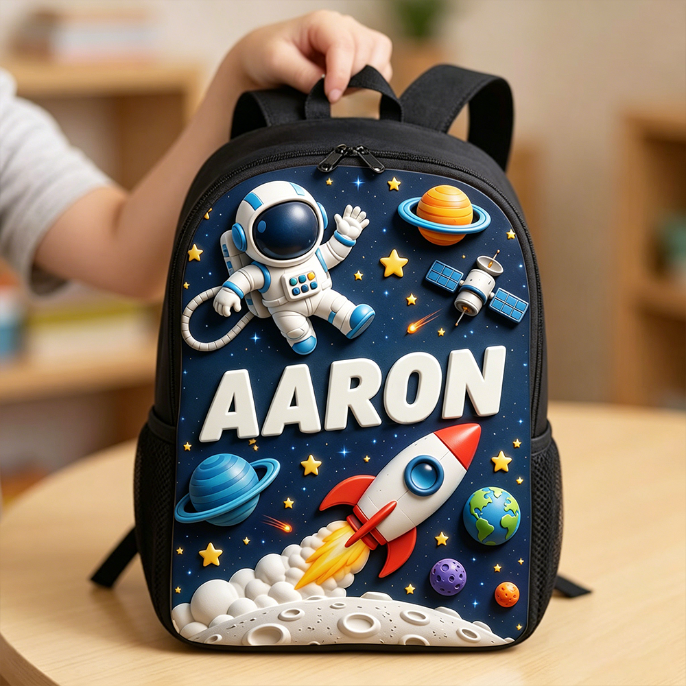 Personalized Kid Space Astronaut Backpack Set | CWPack382