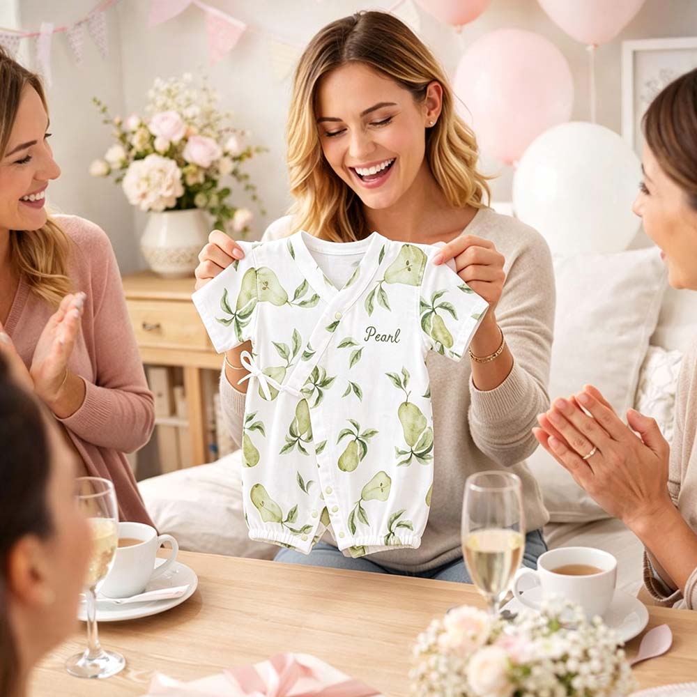 Personalized Baby Kimono Romper | CWBaby510