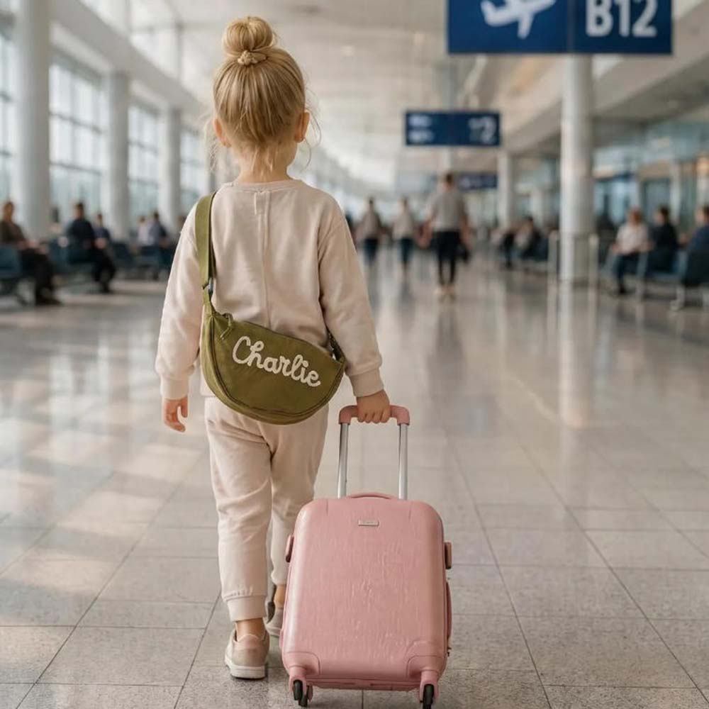 Personalized Hand-embroidered Kids Crossbody Bag | CWPack384