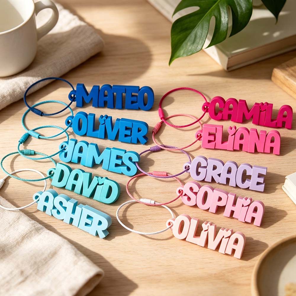 Personalized 3D Printed Name Tag | CWGift78