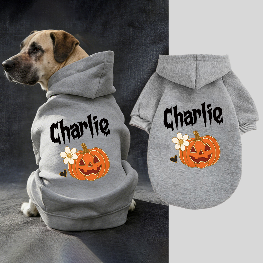 Personalized Halloween Cute Designs Puppy Hoodie | CWHalloween123