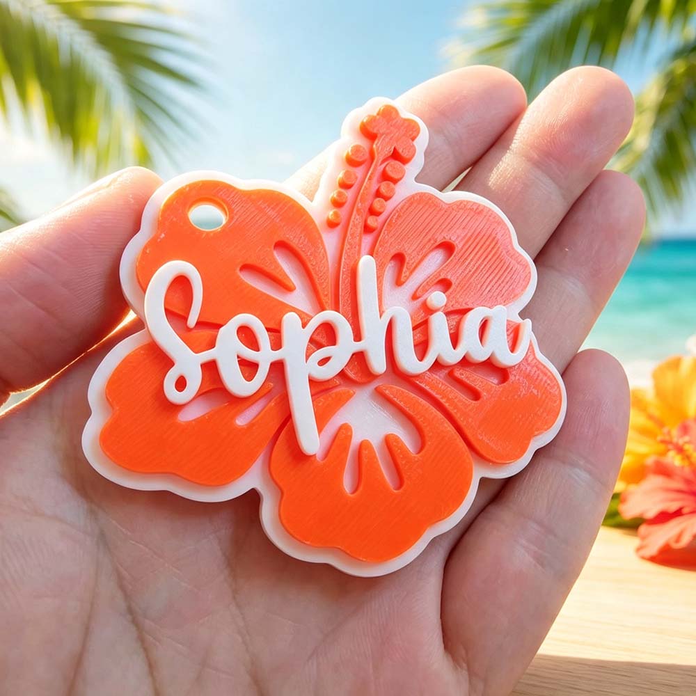 Personalized 3D Printed Backpack Name Tag | CWGift94