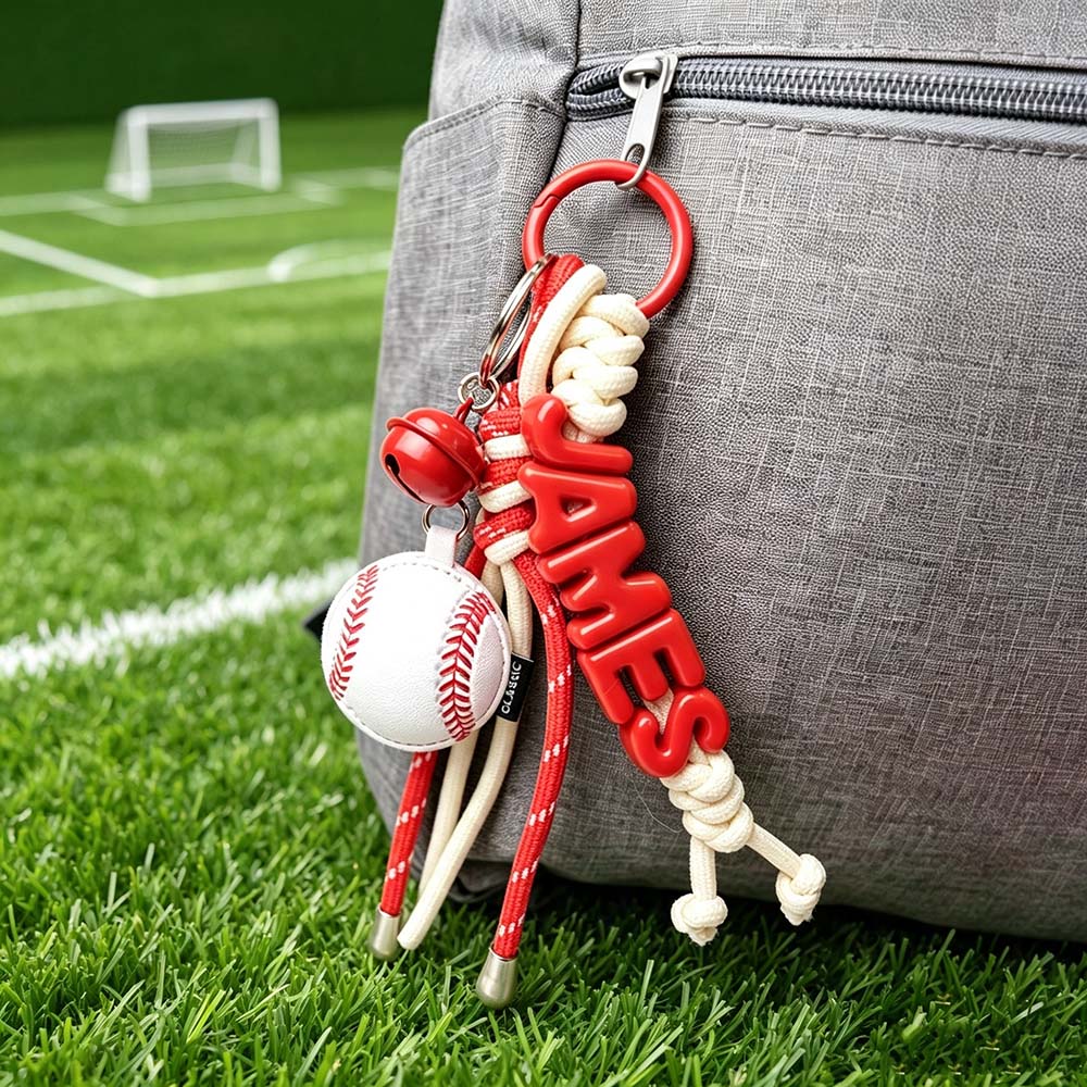 Personalized Sports Name Beaded Keychain | CWGift95