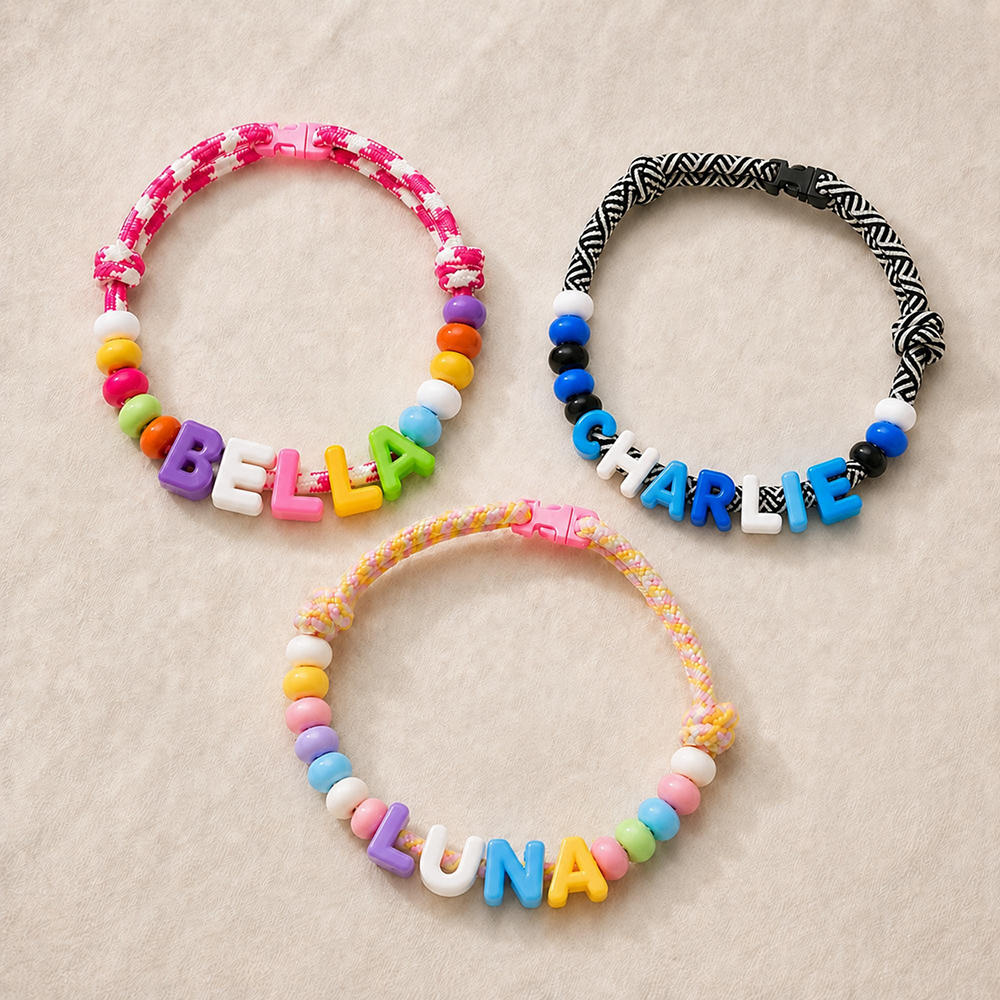 Personalized Handmade Beaded Adjustable Buckle Dog Collar | BKPet573