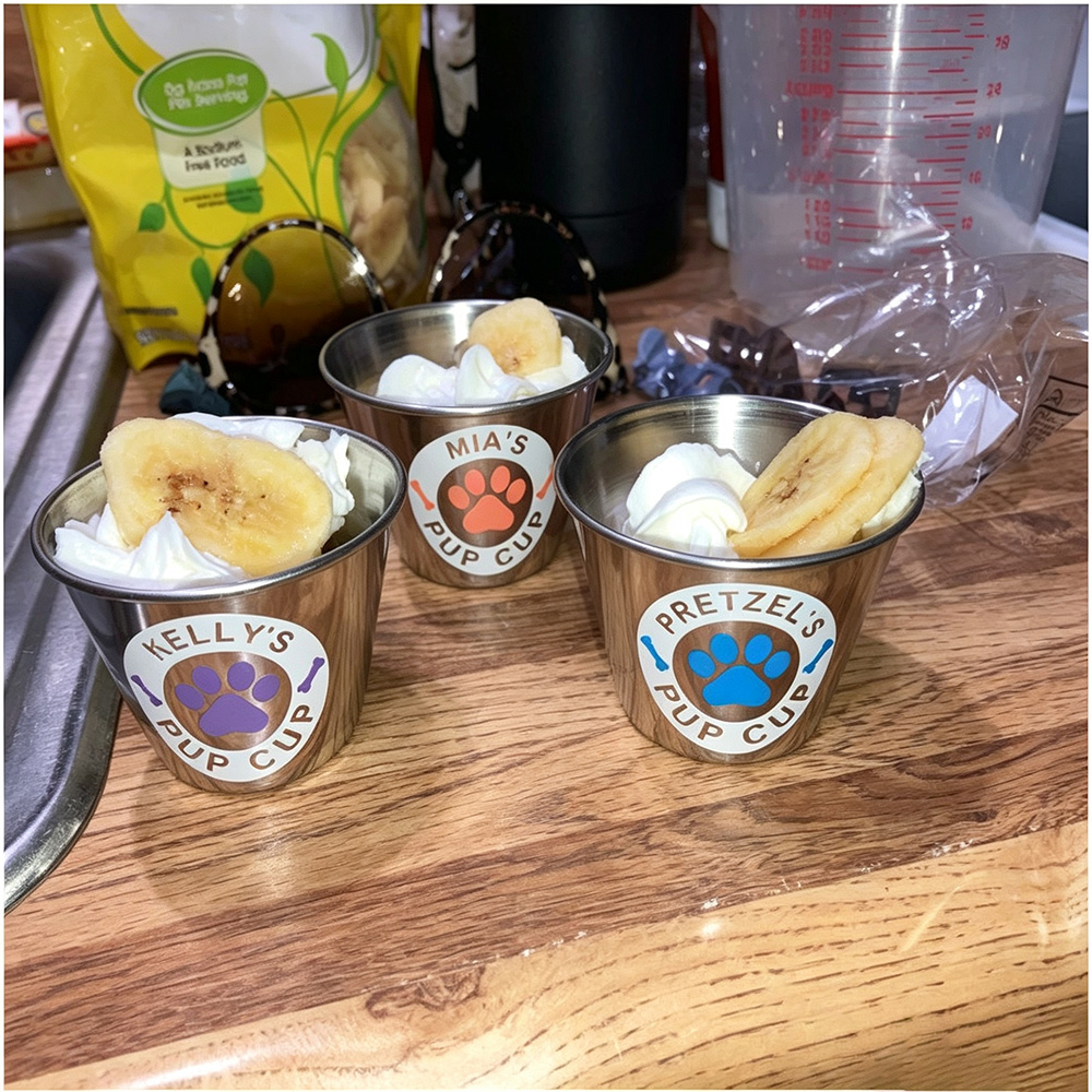 Personalized Pet Stainless Steel Reusable Mini Pup Cup Mug | BKPet273