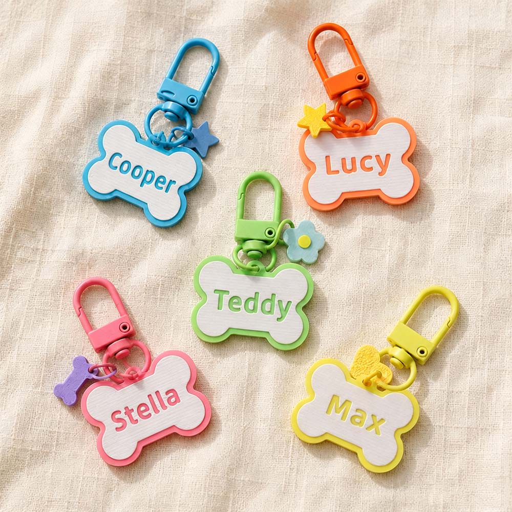 Personalized 3D Printed Bone-Shaped Pets ID Tag | BKPet574