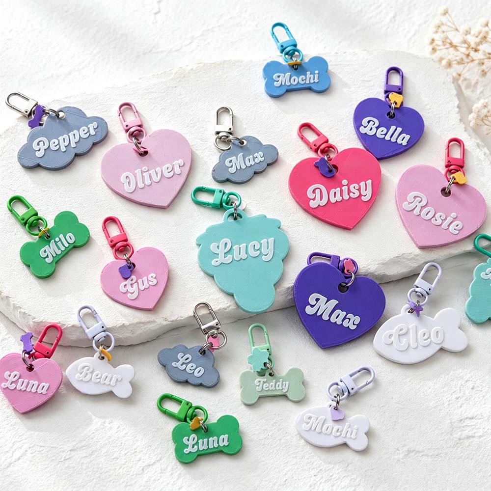 Personalized 3D Printed Pets ID Tag | BKPet575