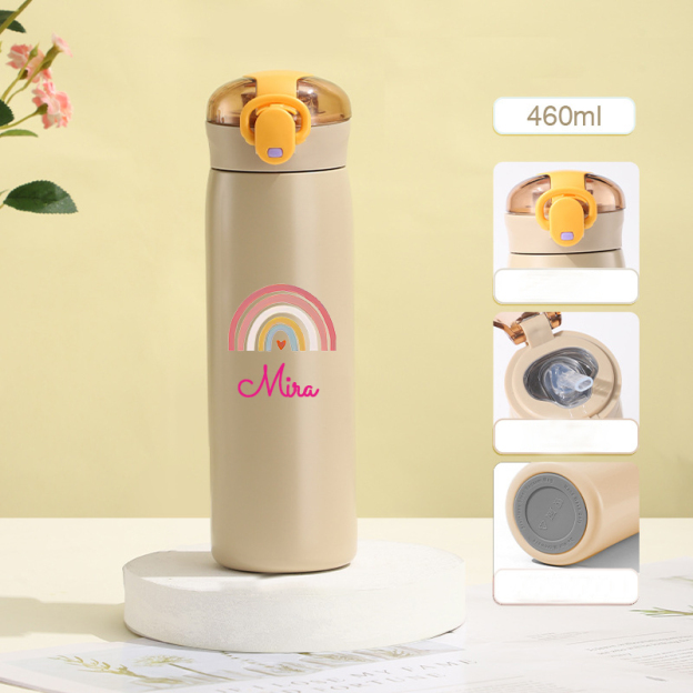 Personalised BPA Free 11oz / 16oz Stainless Steel Water Bottle | Youbottle28