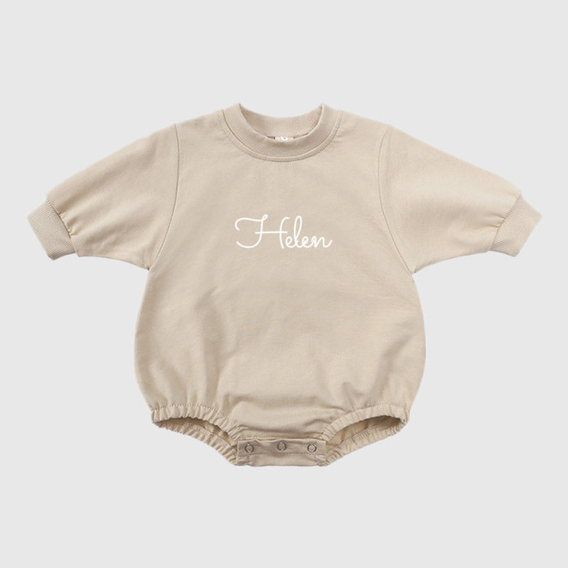 Personalized Kids Cozy Soft Sweatshirt Romper | inRomper02