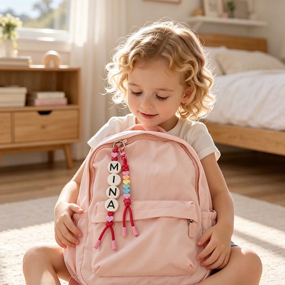 Personalized Colorful Name Letter Beaded Bag Tag | CWGift97