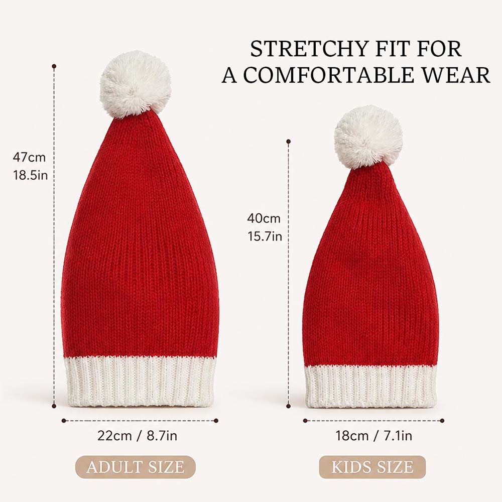 Personalized Embroidered Knitted Christmas Santa Hat | MCGift382