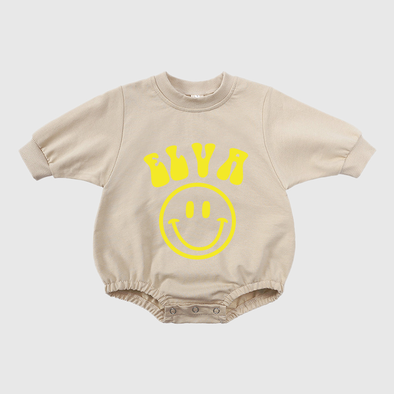 Personalized Kids Cozy Soft Sweatshirt Romper | inRomper04