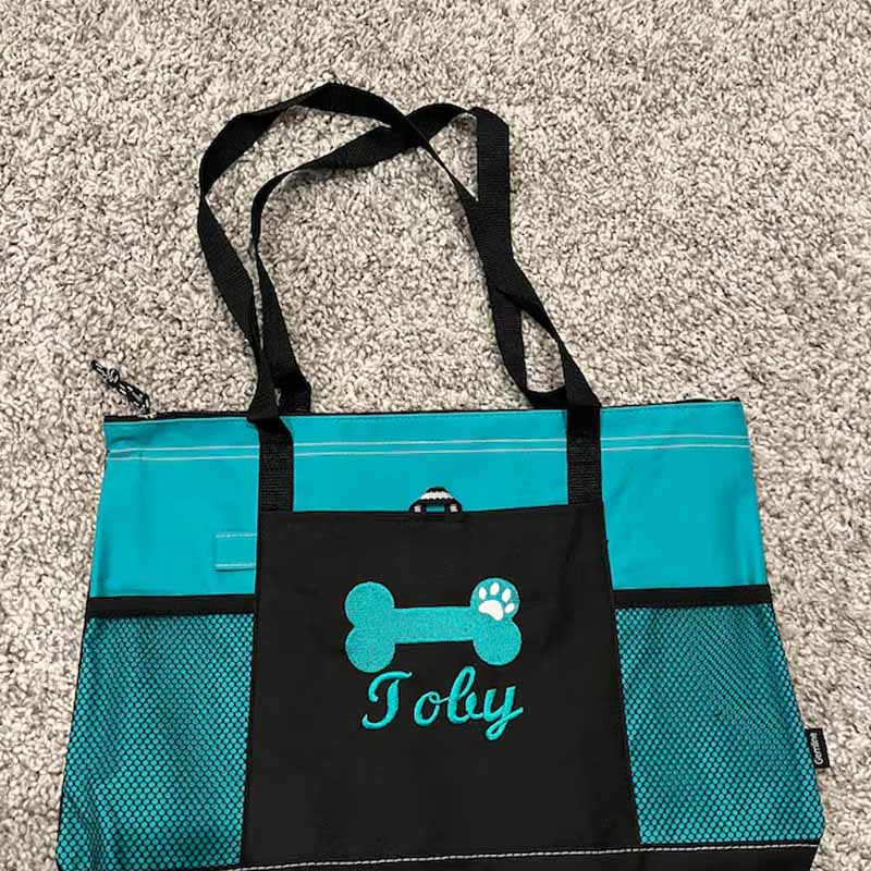 Personalized Dog Bone Color Tote Bag  | BKPet65