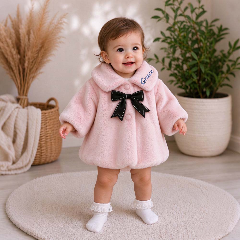 Personalized Embroidered Baby Girl Winter Princess Coat | CWBaby550