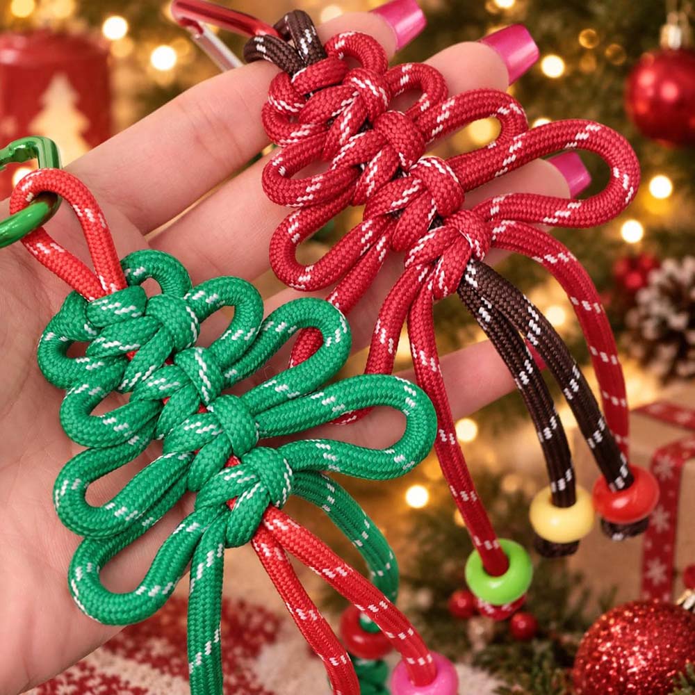 Personalized Christmas Multicolor Letter Beaded Bag Charm | CWGift110