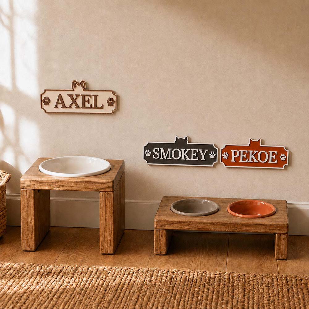 Personalized 3D Printed Pets Name Sign Hanging Tag | BKPet612