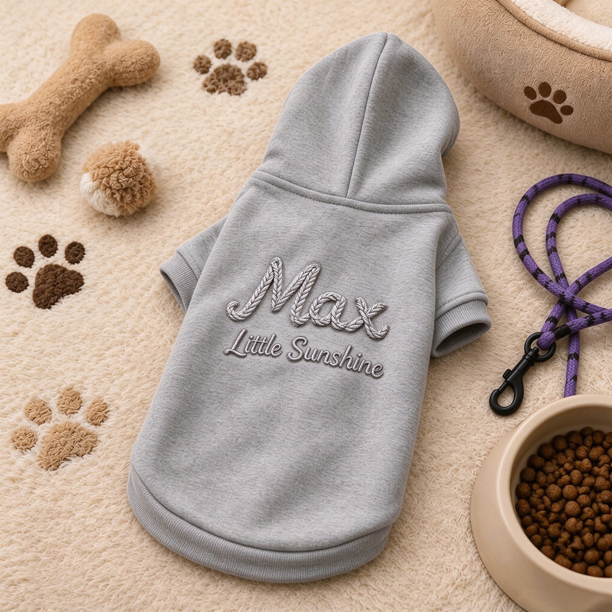 Personalized Hand Embroidered Pets Hoodie Sweatshirt | BKPet622