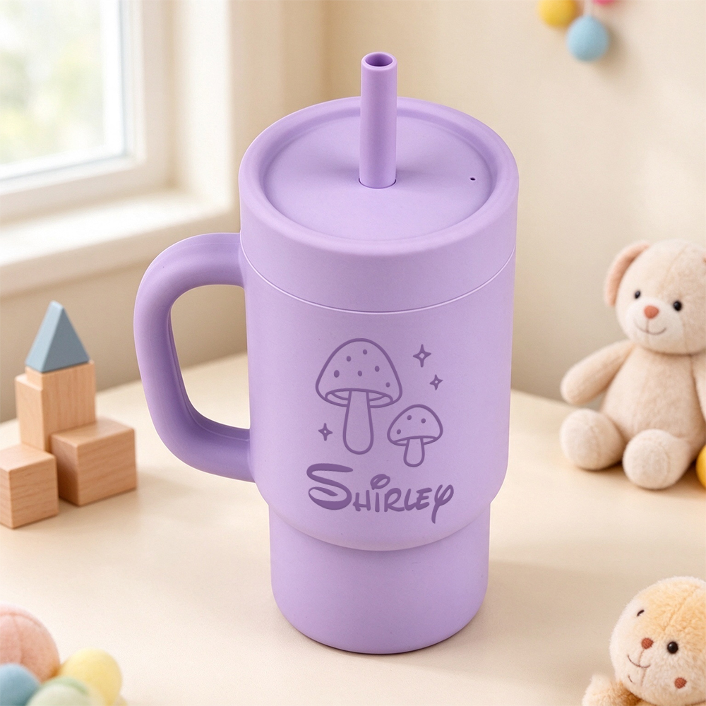 Personalised 10oz Stainless Steel Sippy Cup for Kids | KidCup10