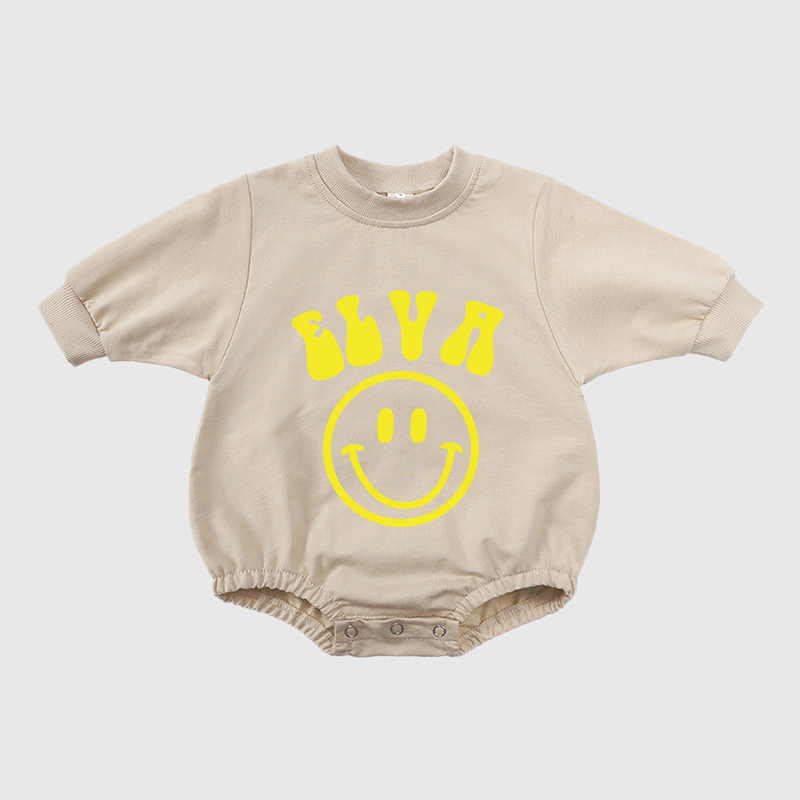 Personalized Kids Cozy Soft Sweatshirt Romper | inRomper04