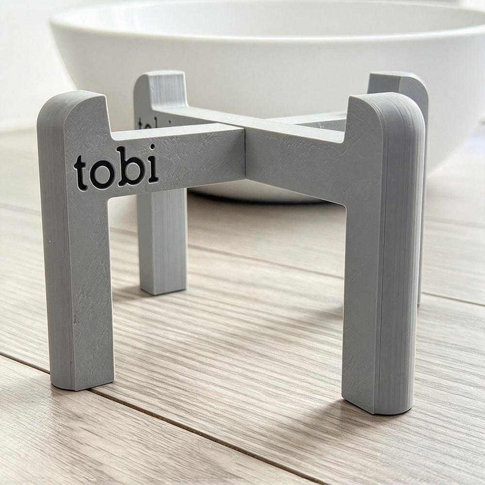 Personalized 3D Printed Pet Elevated Bowl Stand | BKPet653